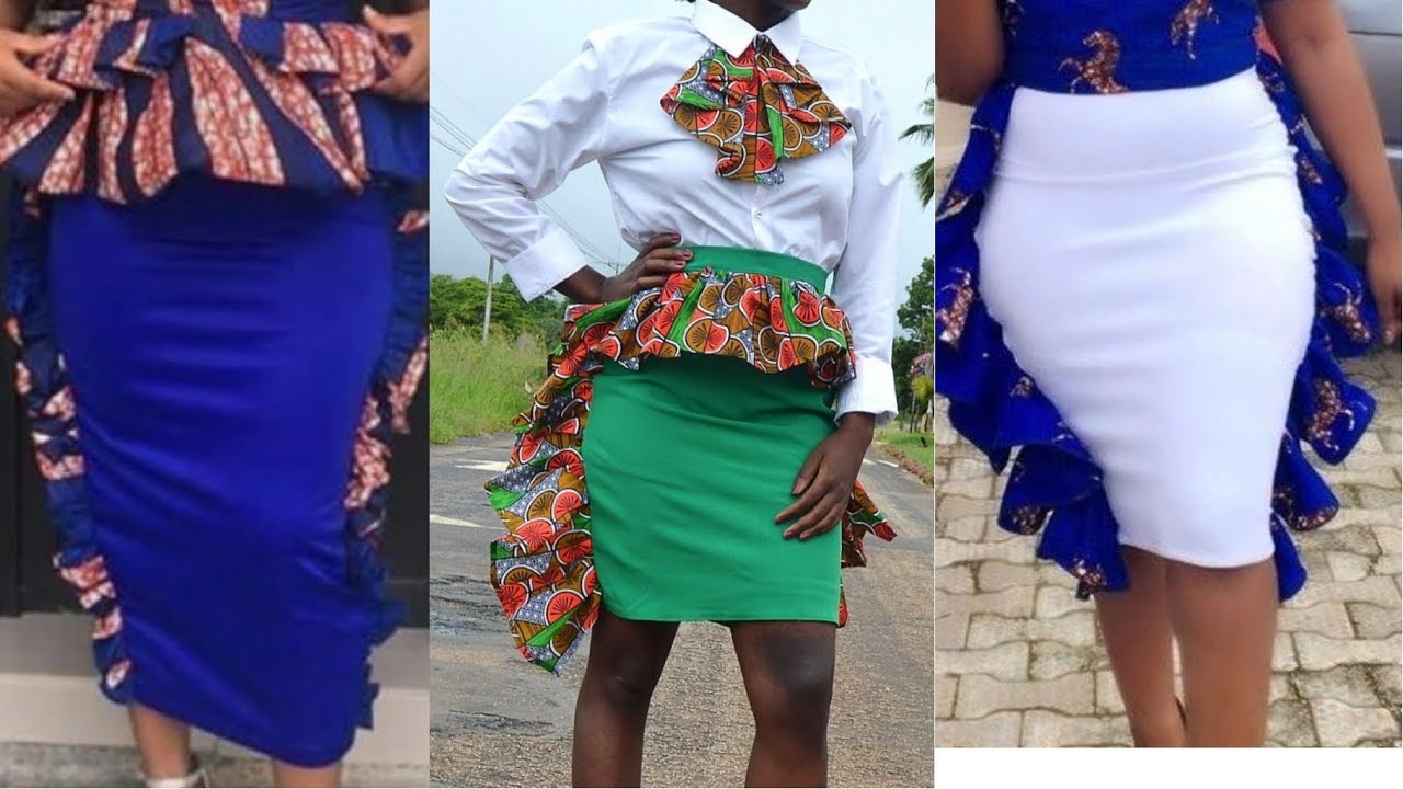 ankara pencil skirt styles