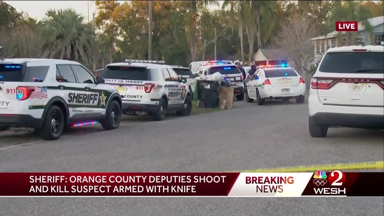Sheriff: Knife-wielding man fatally shot after charging at Orange ...