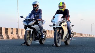 R15 V2 Vs Cbr 150r  Race  The Legendary Battle