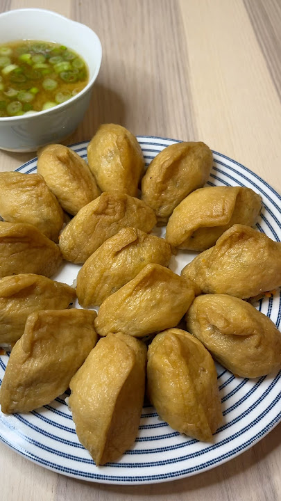 Every Korean’s Childhood Favorite Snack : Yubu Chobap (Fried ToFu Pockets Stuffed w Rice) #shorts