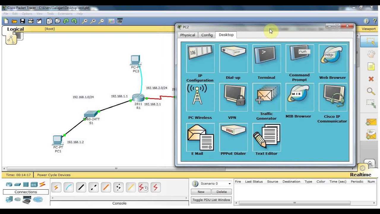 packet tracer commands