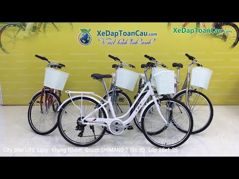 Video Xe đạp mini City bike LIFE LUCY Khung Nhôm SHIMNAO... - youtube