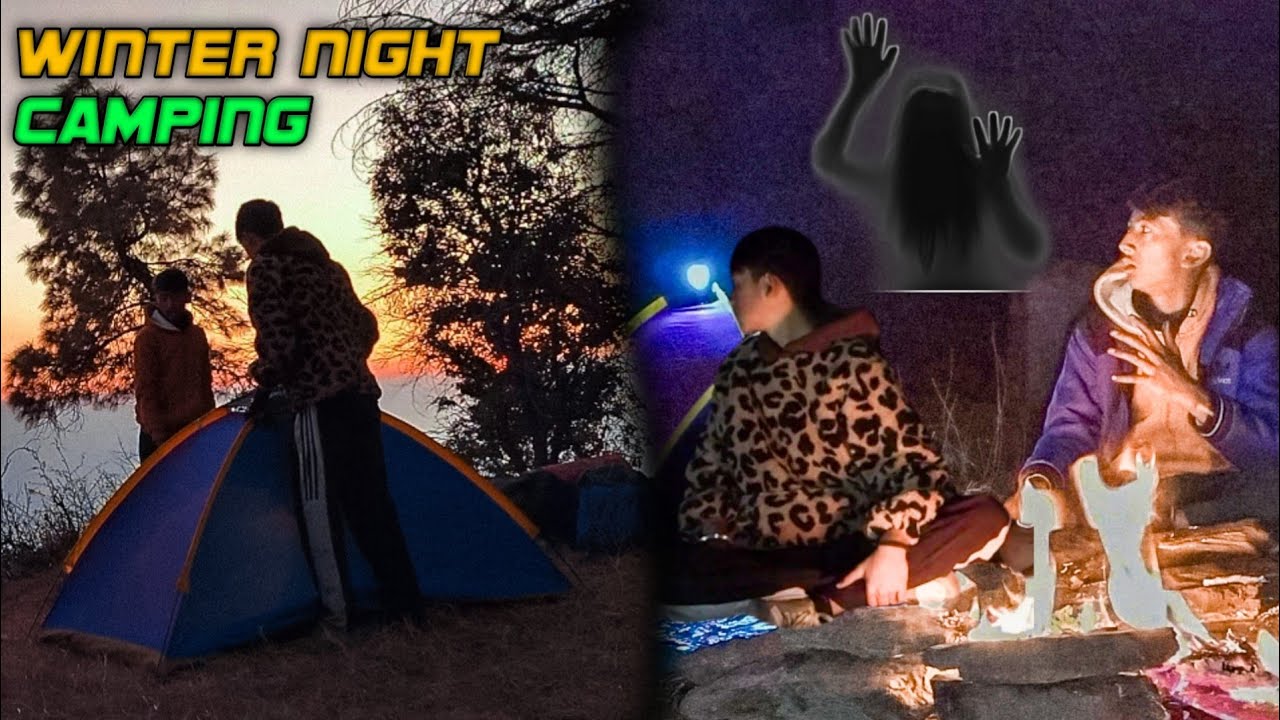 WINTER NIGHT CAMPING 🏕️🥶