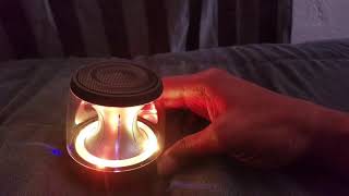 Black web HIGHWIRE Bluetooth speaker and you can use it as a nightlight