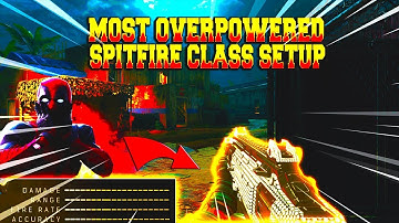 SPITFIRE BEST CLASS SETUP BLACK OPS 4 BEST SMG CLASS SETUPS IN BO4!