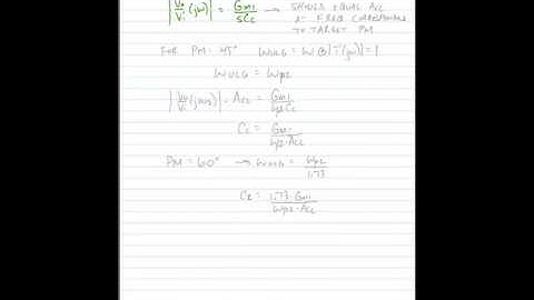 ECE 3110 - Lecture 17 - Part 1 - Op amp Compensation - Two stage Miller