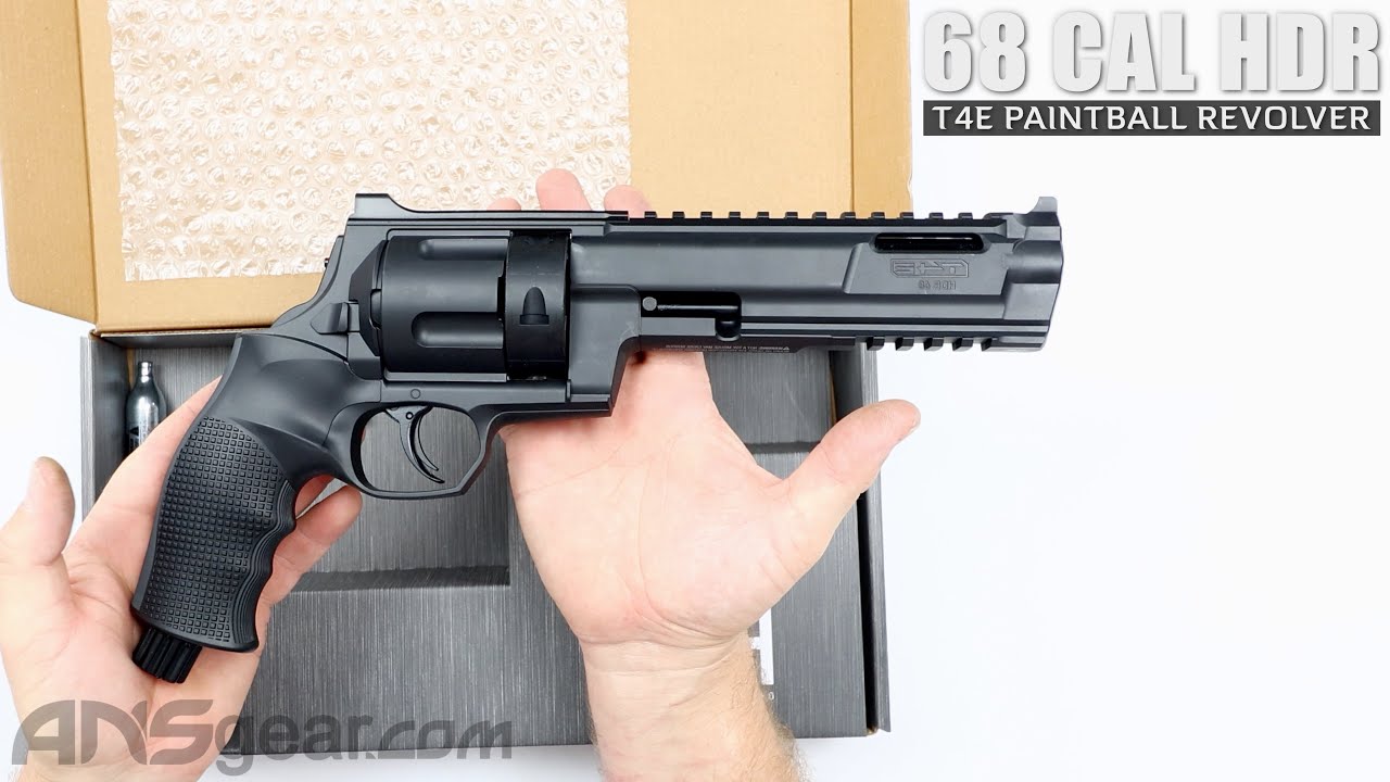 T4E .68 Cal HDR Paintball Revolver - Black