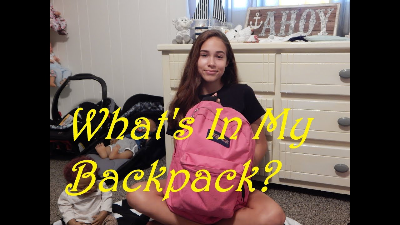 What's In My 8th Grade Backpack??? YouTube