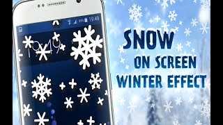 Snow on Screen Winter Effect for Android screenshot 3