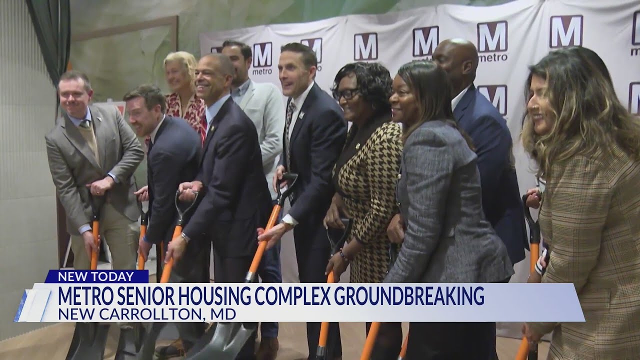 Community leaders break ground on new senior housing complex - YouTube