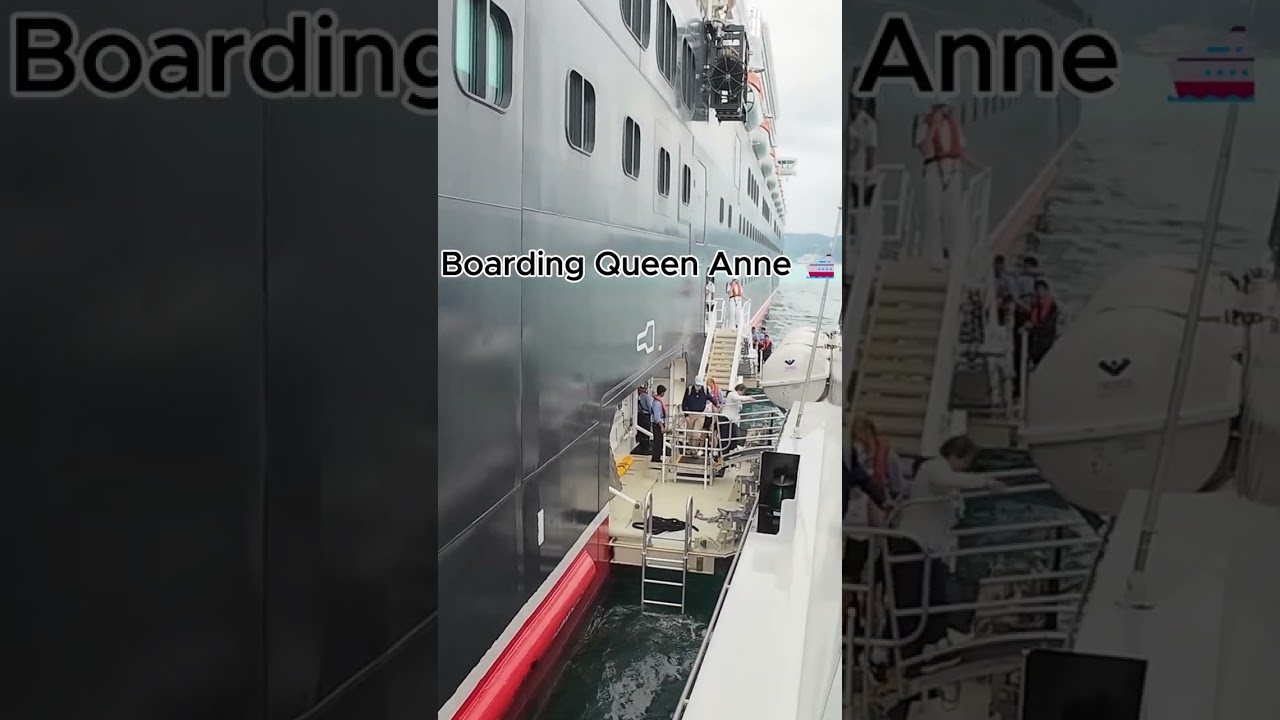 Queen Anne Passenger Boarding in the Whitsundays 🚢