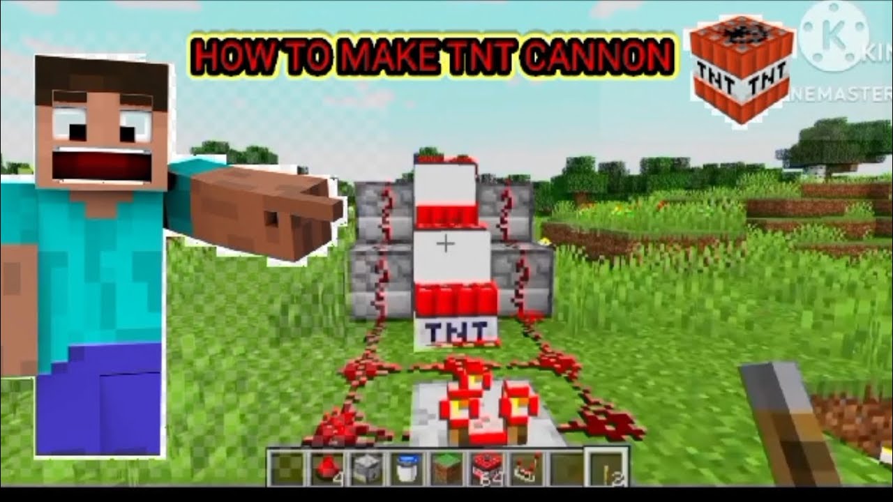 How to make TNT cannon in Minecraft tutorial #minecraft - YouTube