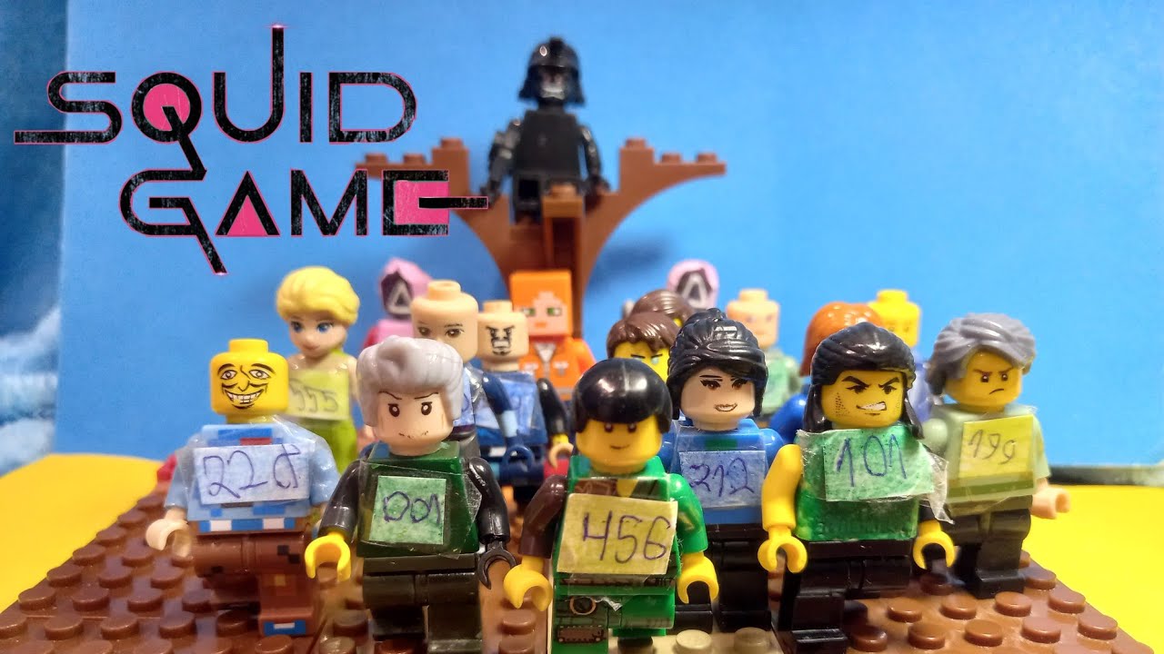 Картинки лего игра в кальмара