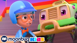 Camiones Monstruo - Blippi Wonders | Caricaturas para niños | Moonbug Kids en Español