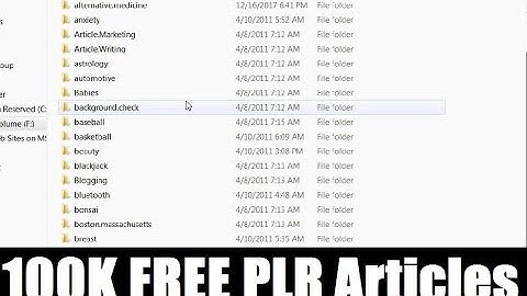 Download FREE PLR Articles For Faster Niche Content Creation