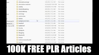 Download FREE PLR Articles For Faster Niche Content Creation