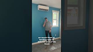 Ever heard of a ductless mini split system? #constructionchannel #constructionbusiness #heating