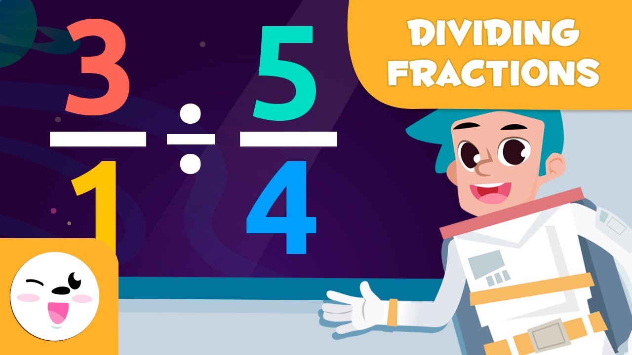 Dividing Fractions - Space Math for Kids