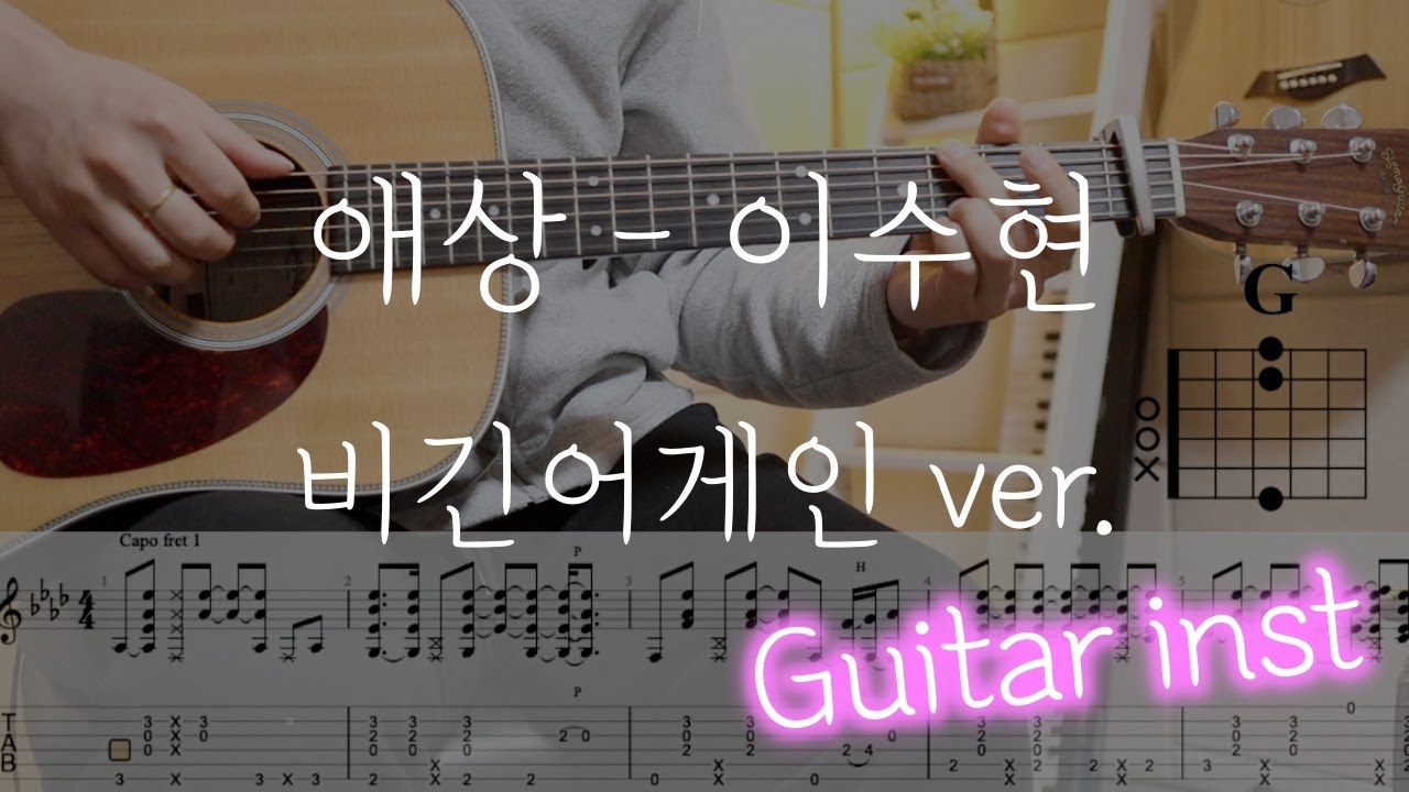 애상 -  이수현 ( 비긴어게인 ver. ) inst