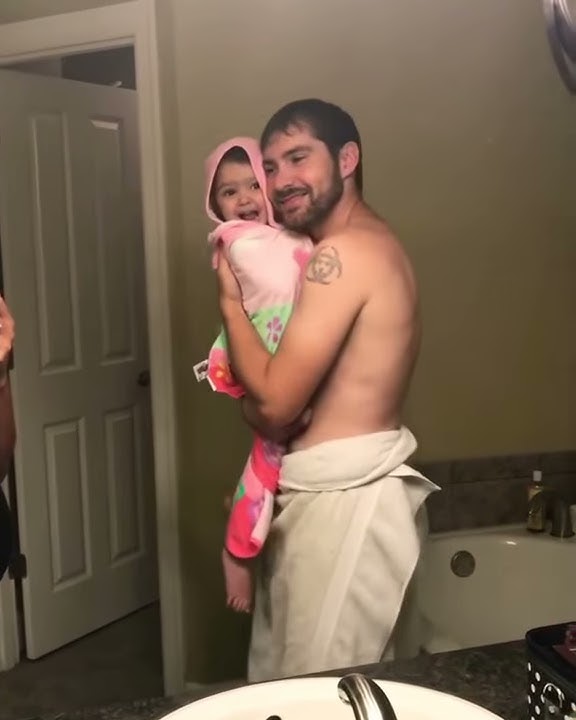 I need a girl like you daughter and father singing in bathroom
