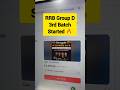 RRB Group D Batch Started 🎉