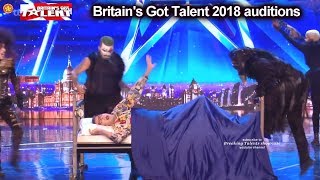 Magus Utopia Illusionist AWESOME NIGHTMARE ACT Auditions Britain's Got Talent 2018 BGT S12E03