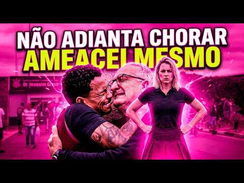 INVASÃO CT DO CORITNHIANS DORIVAL SE ESCONDE ALLAN PEDE PARA SAIR APÓS AMEÇA DE TORCEDORA INFLUENTE