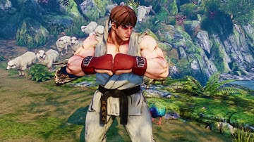 Street Fighter V - Prologue Tutorial: Ryu vs Ken: Move, Jump, Bypass Guards, Basic Attacks, Throw
