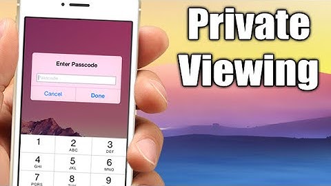 PrivateViewing - iOS 8 Jailbreak Cydia Tweak