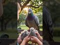 🥺 Maa Kabootar Aur Uske Cute Bachche ❤️ | Emotional Bird Story #shorts#shorts #pigeon #cutebirds