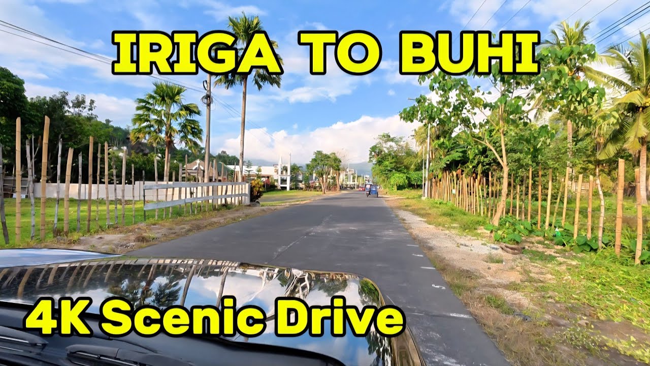 IRIGA CITY TO BUHI | ROAD TRIP BICOL | SCENIC DRIVE | 4K ASMR DRIVE 
