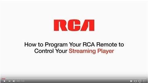 Streaming & Video Accessory Remote Control Direct Code Programming
