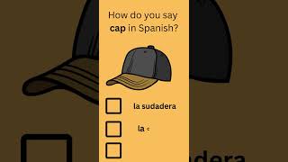 Spanish Clothing Quiz