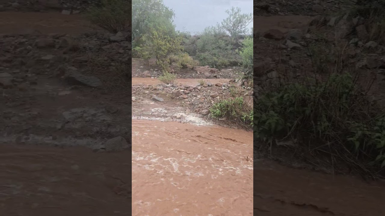 Arizona Rain Runoff - Flowing Washes
