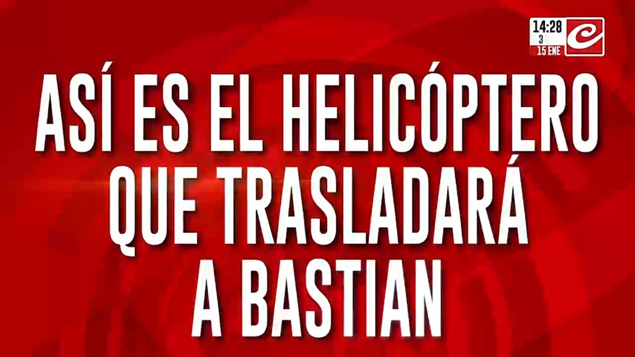 Así es el helicóptero que trasladará a Bastian