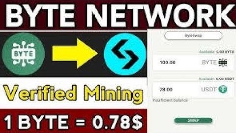 Byte Blockchain New Mining App | 1 Byte Token Price = $0.78 | Byte Token Swap Usdt | Faisu TECH