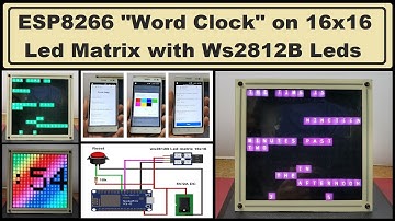 ESP8266 Word Clock on 16x16 Led Matrix