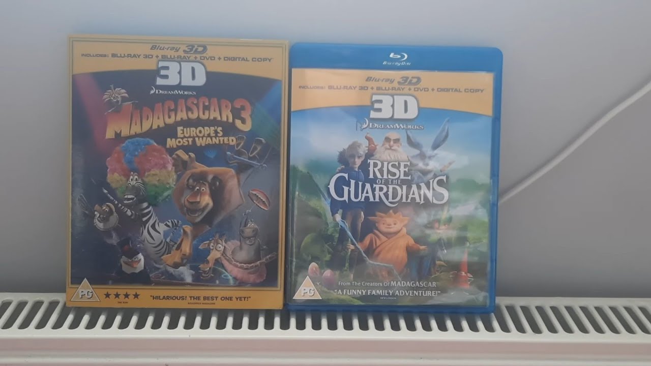 Madagascar 3 Europe's Most Wanted and Rise Of The Guardians (UK) Blu ...