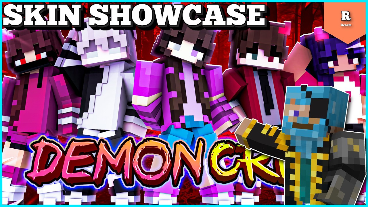 DemonCrew Skin Pack ¦ Daz Man Skin Showcase ¦ Minecraft Bedrock