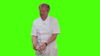 GREENSCREEN  - Gordon Ramsay almost cries - Fucking raw!!! | Hell's Kitchen