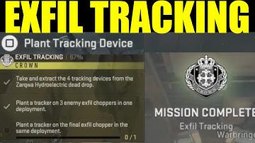 How to "plant a tracker on 3 enemy exfil choppers in one deployment" (exile tracking DMZ)