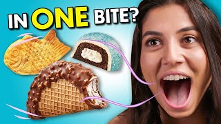 Eat In One Bite Challenge - Dessert Edition | People Vs Food