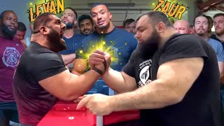 WAR OF MONSTERS || ZAUR AND LEVAN ARM WRESTLING || WHO CAN WIN?