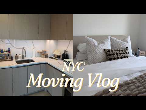 NYC MOVING VLOG | Our New Apartment, Full Tour + Getting Organized