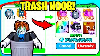 POOR TRASHCAN Challenges RICH KIDS... (Pet Simulator X)