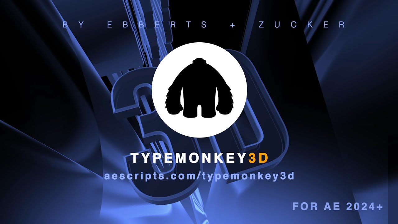 TypeMonkey3D for After Effects - YouTube
