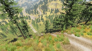 Old forest off-road map for bus// bussid 3.7.1 map mod