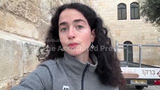 Debris of an Iranian missile hit the Old City in Jerusalem