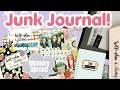 Junk Journal Spread | Kellofaplan & Whimsy Luxe | First Junk Journal Box Spread