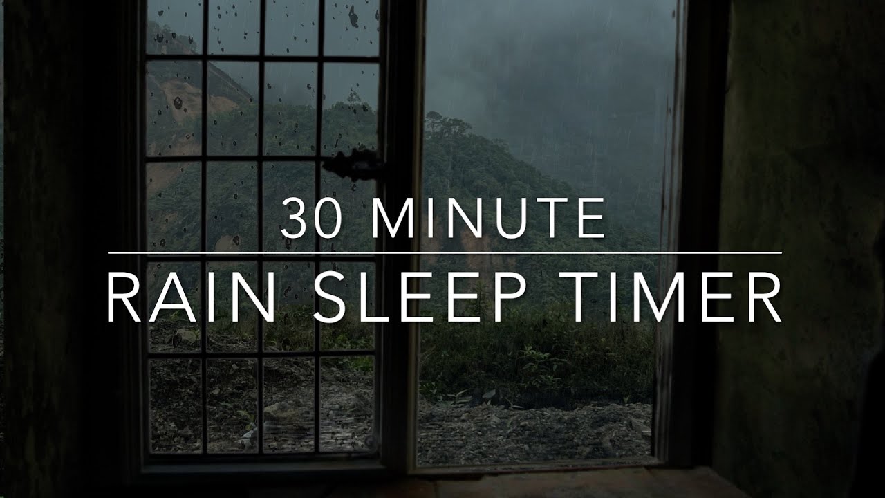 30 Minute White Noise Rain Sleep Timer - Rain sounds for Sleep, Workout ...